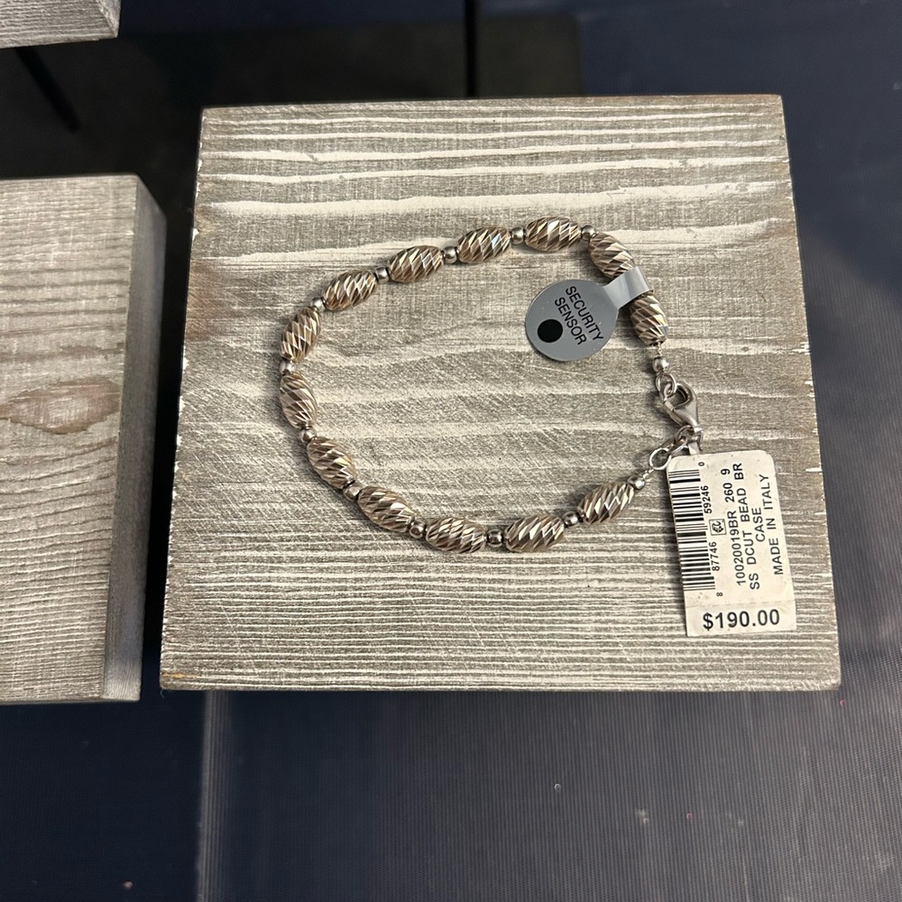 Silver Beaded Bracelet - Giani Bernini Macys Reg $190